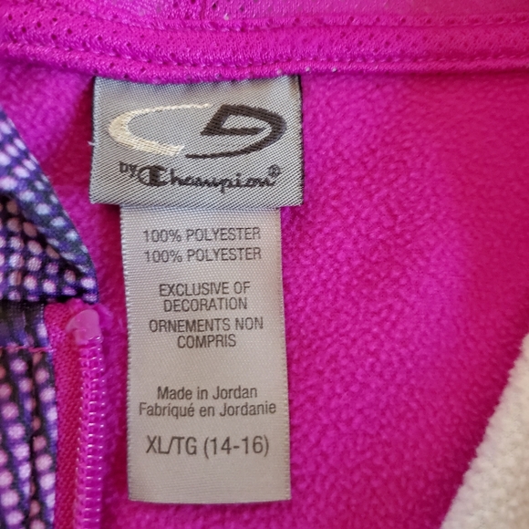 SOLD C9 Champion Pink & Purple Zip-up Hoodie - Picture 4 of 6